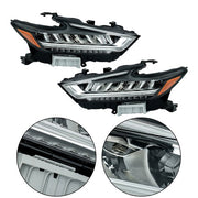 DURAFORCE Fit For Nissan Maxima 2019 2020 2021 Front LED 1 Pair Headlights Assembly Set