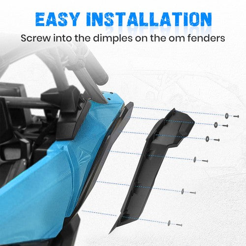 Extended Fender Flares Kit for Can Am Maverick X3 MAX Turbo R RR 2017-2025