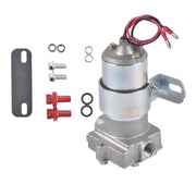 DURAFORCE Universal High Volume Ford Chevy Mopar Electric Fuel Pump 97GPH Chrome F53001C