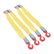DURAFORCE 2 PCS 3.3ft Lifting Slings Straps with Hooks Two Leg Rigging Straps 4410 lbs