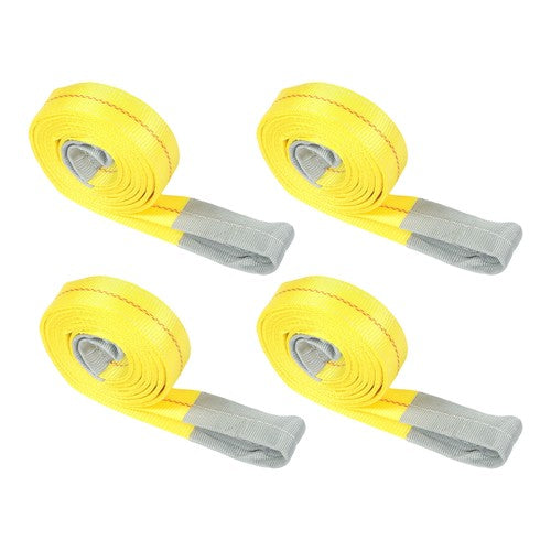 DURAFORCE 4Pack 10ft × 2in Lift Sling Straps Heavy Duty Lifting Slings Web Sling 14000lbs