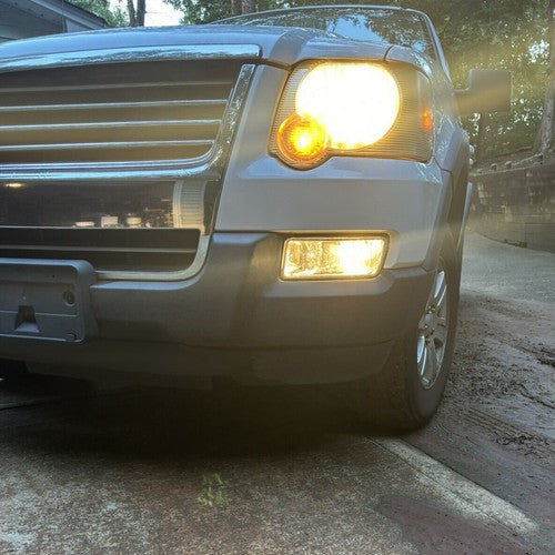 DURAFORCE Fit For 2006-2010 Ford Explorer Left & Right Side Bumper Fog Light Driving Lamp