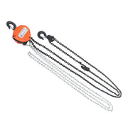 DURAFORCE Hand chain hoist carbon steel orange 2 tons/4400 lbs 10 feet 360° swivel hook