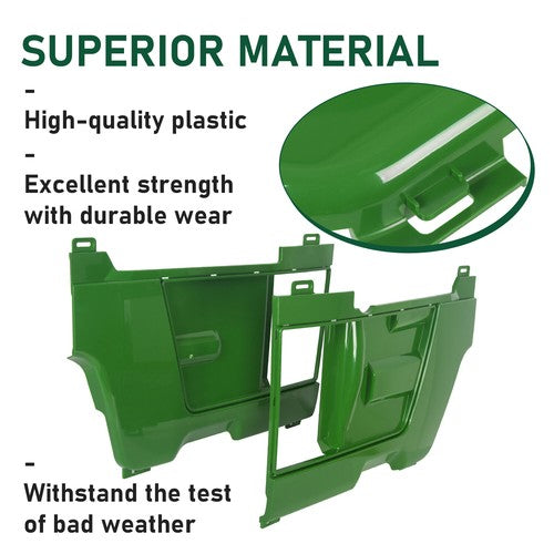 DURAFORCE Pair Side Panels For John Deere 4200 4210 4300 4310 Replaces LVU10564 LVU10565