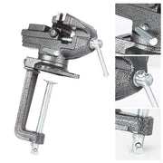 DURAFORCE Universal 3.3 Inch Bench Vise Quick Adjustment Home Vise Dual-purpose Combined