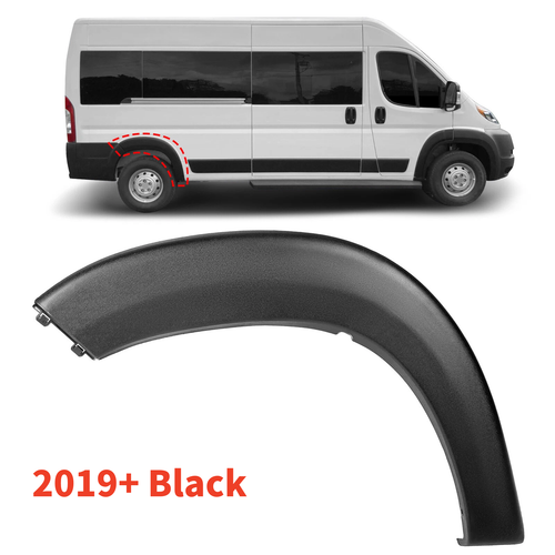 DURAFORCE Fits 2019-2022 Ram ProMaster Right Rear Wheel Flare Trim Molding Black 1500 3500