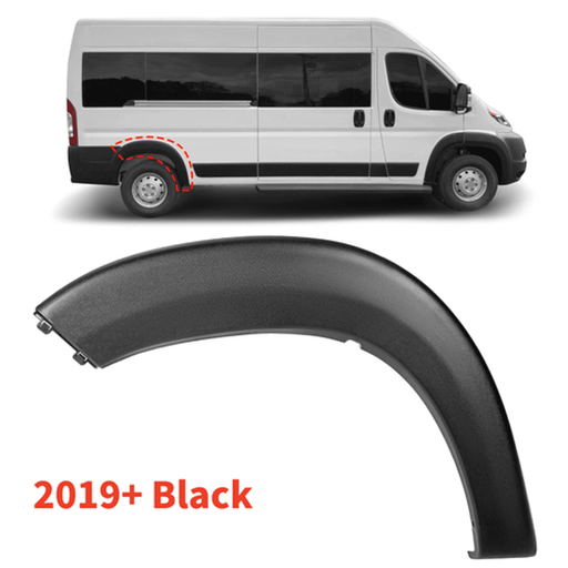 DURAFORCE Fits 2019-2022 Ram ProMaster Right Rear Wheel Flare Trim Molding Black 1500 3500