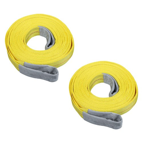 DURAFORCE 2 Pcs 20' x 2" Lifting Sling Straps 9400lbs Fracture Strength for Hoist, Truck
