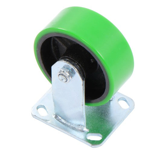 DURAFORCE Polyurethane 1000Lbs 5"×2" Caster Wheels Green Straight Wheels Heavy Duty