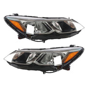 DURAFORCE Headlight Replacement Fit For Chevrolet Cruze 2016-2019 Sedan LH+RH Side Halogen