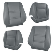 DURAFORCE Leather FIT For Toyota Land Cruiser 1990-97 Driver & Passenger Seat Cover Gray