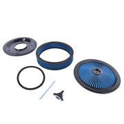 DURAFORCE 14" x 3" Blue Air Cleaner Set Super Flow Washable Blue Extraflow for Chevy Ford