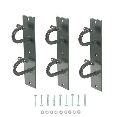 DURAFORCE 3 Pcs Wall Mount Workout Anchors Resistance Bands Wall Anchors Home Gym Exercise