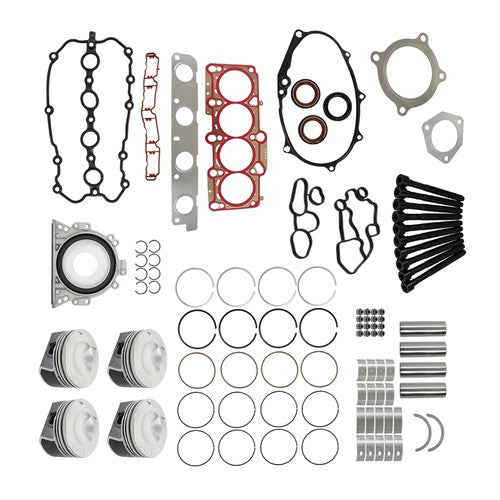 DURAFORCE Engine Rebuild Overhaul Kit Pistons Seals For Audi A4 Quattro 2005-2008 TT 07-08