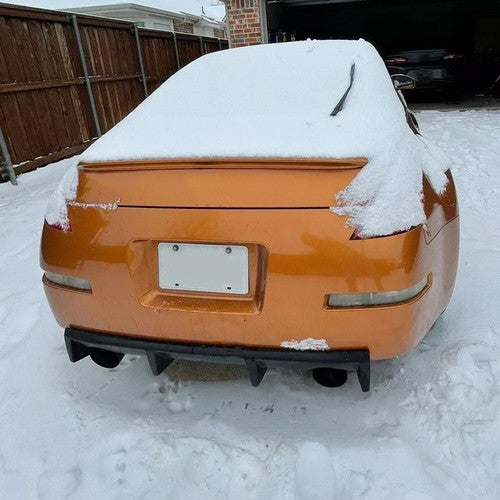 DURAFORCE J Style Rear Bumper Chin Lip Diffuser Spoiler For 03-08 Nissan 350z Fairlady Z33