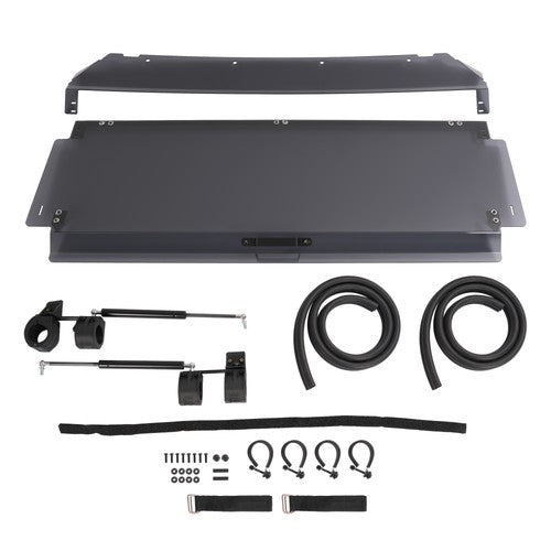 Rear Smoke Windshield for Honda Pioneer 1000-5 2016 2017 18 UTV Install Kit