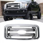DURAFORCE Front Mesh Chrome Grille Grill Covers For 2011-2016 Ford F250 F350 Super Duty