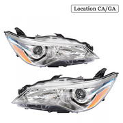 DURAFORCE Projector Headlight Assembly Chrome LH RH for 2015-2017 for Toyota Camry