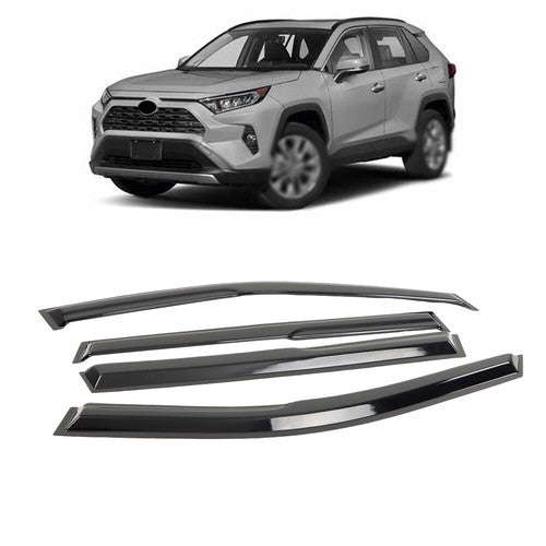 DURAFORCE Plastic For Toyota Rav4 RAV 4 2019 2020 2021 2022 Window Sun Visors Rain Guard