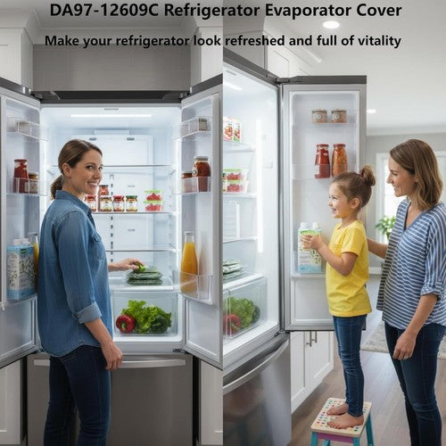DURAFORCE DA97-12609C Refrigerator Evaporator Fan Motor Cover For Samsung DA97-12609A