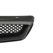DURAFORCE JDM Type R Black Mesh Front Hood Grille Grill for 1999-2000 for Honda Civic