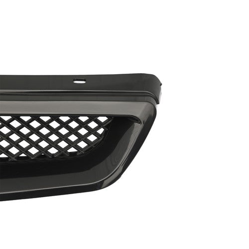 DURAFORCE JDM Type R Black Mesh Front Hood Grille Grill for 1999-2000 for Honda Civic