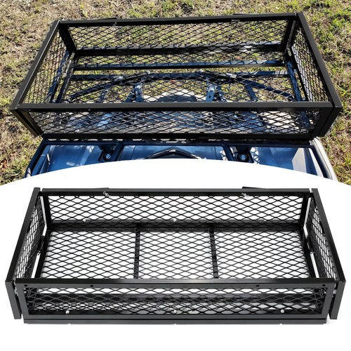 DURAFORCE Front Cargo Basket Rack Storage Carrier Kit For ATV Universal Steel Heavy Duty