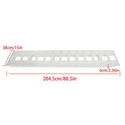 DURAFORCE 2Pcs Aluminum 80"×15" Ramps 6000 LBS Hook End Knife For Truck Car Auto Trailer