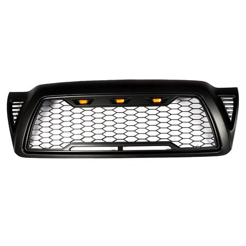 DURAFORCE For Toyota Tacoma 2005-2011 Black Plastic Front Upper Bumper Grille W/ LED