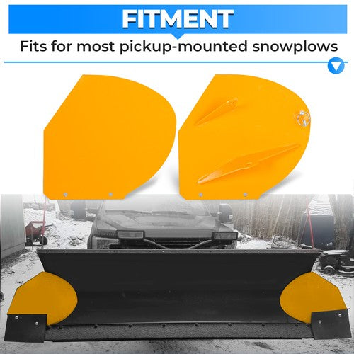 Snow Plow Extensions Add 20 for Meyer Western Boss Extenders PRO Wings Yellow