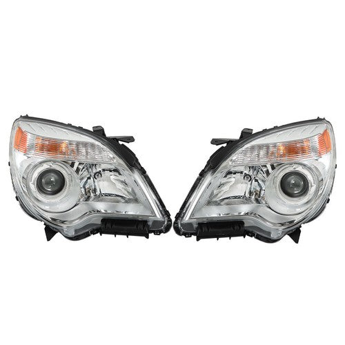 DURAFORCE Projector Passenger + Driver Clear For Chevy Equinox 2011-2015 Headlights Front
