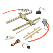DURAFORCE Set 2 Door Street Hot Rat Rod Flat Glass Power Window w/ Switches Wiring NEW