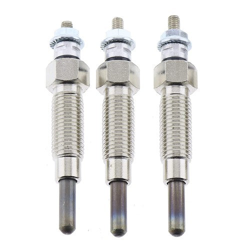 DURAFORCE 3Pcs Engine Glow Plug 15521-65510 15261-65513 for Bobcat 743 Skid Steer Loader