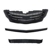 DURAFORCE Gloss Black Front Center Mesh Grille Fit For Cadillac Escalade 2015-2020 3Pcs