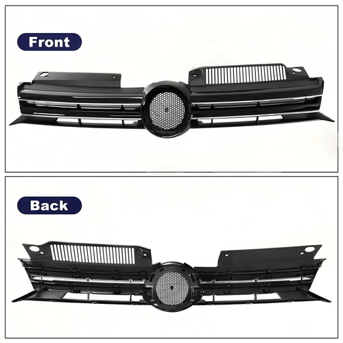 DURAFORCE ZZ2V00340 Upper Black Grill for 2010 2011-2014 for VW for Volkswagen Golf MK6 GTI