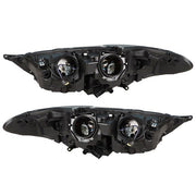 DURAFORCE Headlight Fit For Ford Fusion 2017-2019 Headlamps Driver + Passenger Side Pair