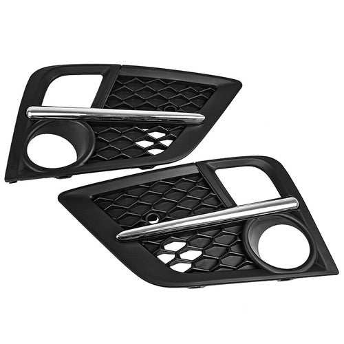 DURAFORCE Front Bumper Fog Lights Lamps Cover w/Chrome Trim Fits 2018-2020 Honda Odyssey