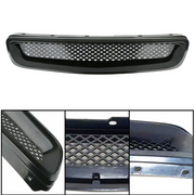 DURAFORCE Black Mesh ABS Front Hood Grille Grill for 1996-1998 for Honda Civic EJ JDM