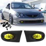 DURAFORCE Fit 2002 2003 2004 Acura RSX Pair Yellow Lens Driving Fog Lights Lamps w/wiring