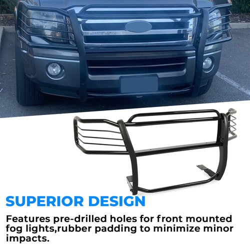 Front Bumper Bar Grill Guard Brush Black for Ford Expedition 2003-2017