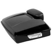DURAFORCE Black Chopped Trunk Backrest Mount Rack Fit For Harley Road Glide 14-26 Touring