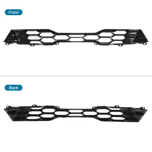 DURAFORCE Front Bumper Upper Grille 86350-M6510 For 2022-2023 Kia Forte GT Black Plastic