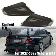 DURAFORCE Pair LED Brake Tail Light Smoked w/Turn Signal For 2022-2025 Subaru WRX VB# S4