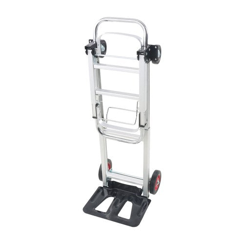 DURAFORCE Aluminum Hand Truck 2 in 1 Folding Dolly Cart 400 lbs Capacity Heavy Duty 150kg