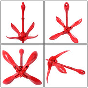 DURAFORCE Marine Kayak Anchor Kit 3.3 lb Folding Grapnel Anchor Kit Boat Anchor 2 Pack