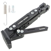 DURAFORCE Motorcycle CNC Aluminum Alloy Kickstand Foot Side Support Kick Stand Adjustable