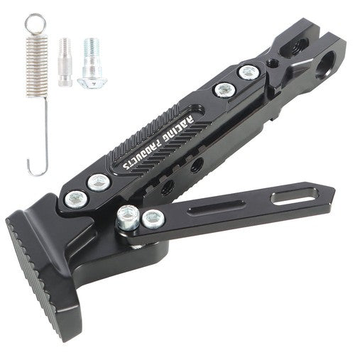 DURAFORCE Motorcycle CNC Aluminum Alloy Kickstand Foot Side Support Kick Stand Adjustable