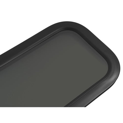 Black Screen RV Window 12 X 35 with Trim Ring Universal Dark Tempered Glass