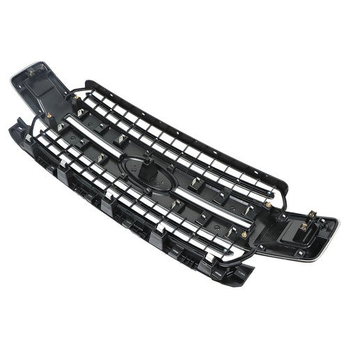 DURAFORCE Plastic Gray Front Upper Hood Grille New For Ford F-150 XLT XL 2018 2019 2020