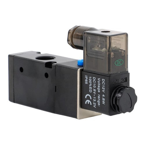 DURAFORCE NEW DC 12V 3/8" Brass Electric Solenoid Valve for Water Air waterproof N/C IP65